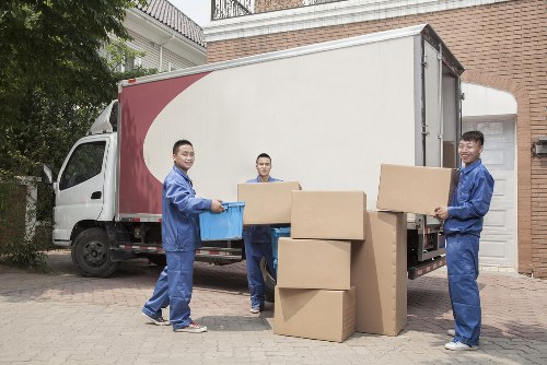 Professional packing materials and a neatly organised moving box setup in a Bexleyheath home