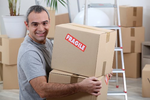 Moving van and boxes for removals in Bexleyheath