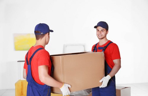 Professional flat removals in Bexleyheath with moving boxes and apartment access