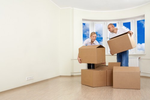 Packed moving truck ready for relocation in Bexleyheath