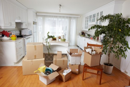 House removal service in Bexleyheath organizing boxes and moving supplies