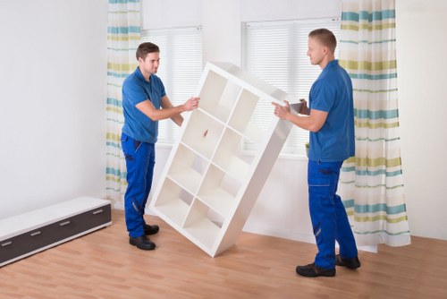 Office and home transport items prepared for man and van service